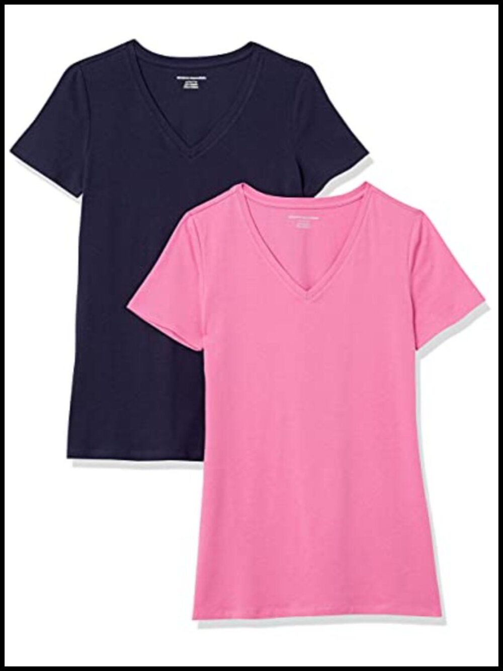 Women's Regular Fit V-Neck Short Sleeve T-Shirt Cotton Modal Jersey